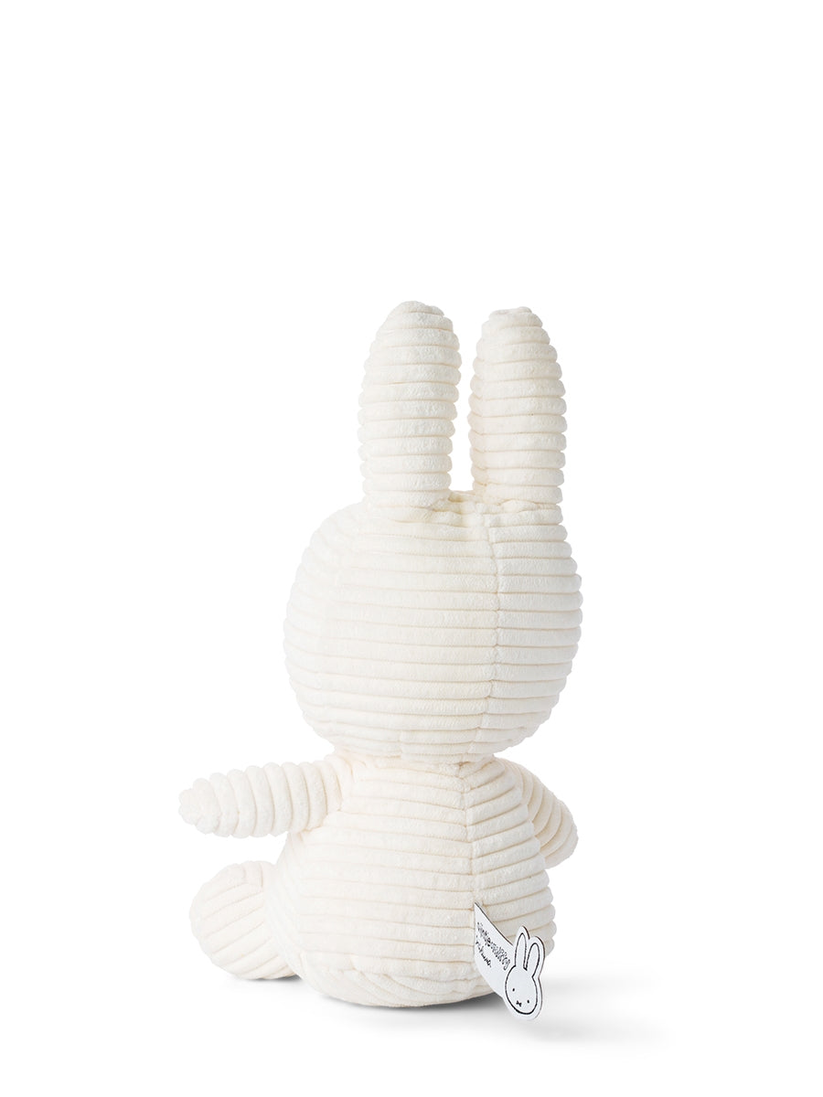 Miffy ECO corduroy offwhite soft toy, back view