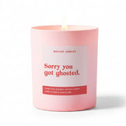Thinking of You Funny Gift Candle by Mischief Candles, front view