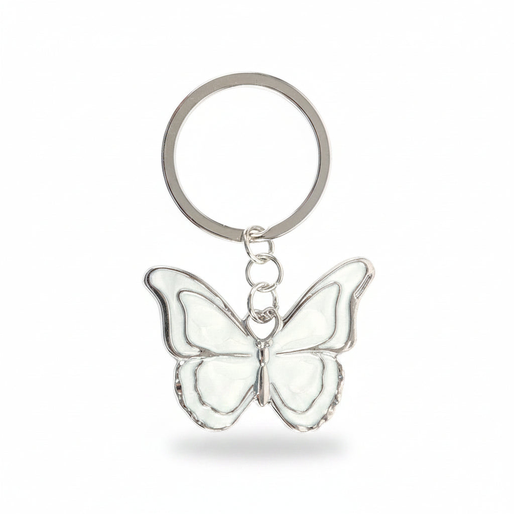 Butterfly keyring with sentimental loved ones message