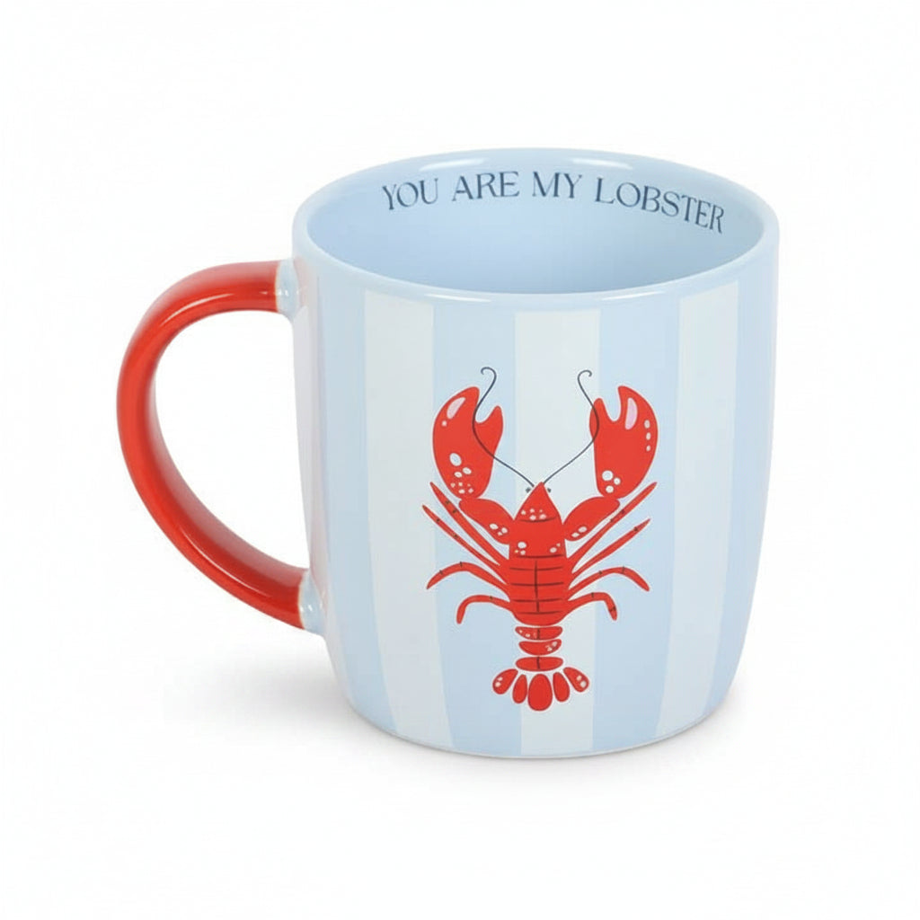 Interior view showing You Are My Lobster message inside mug