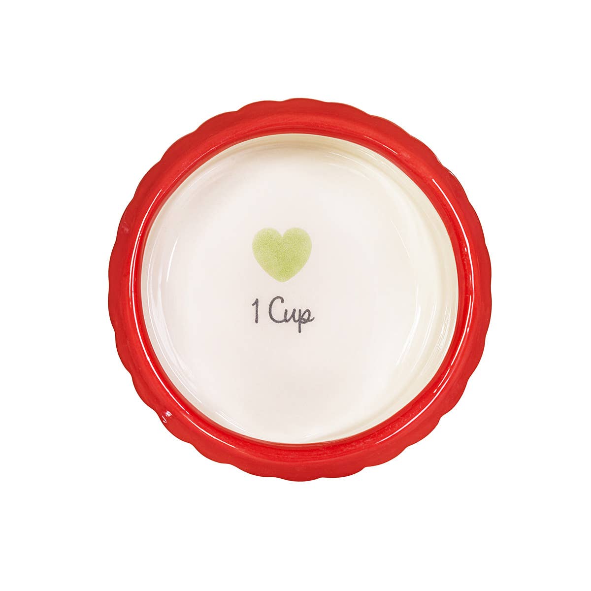 House measuring cups from above showing nested stackable design