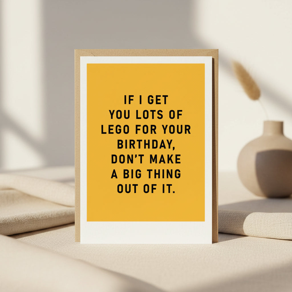 Lots Of Lego Birthday Card