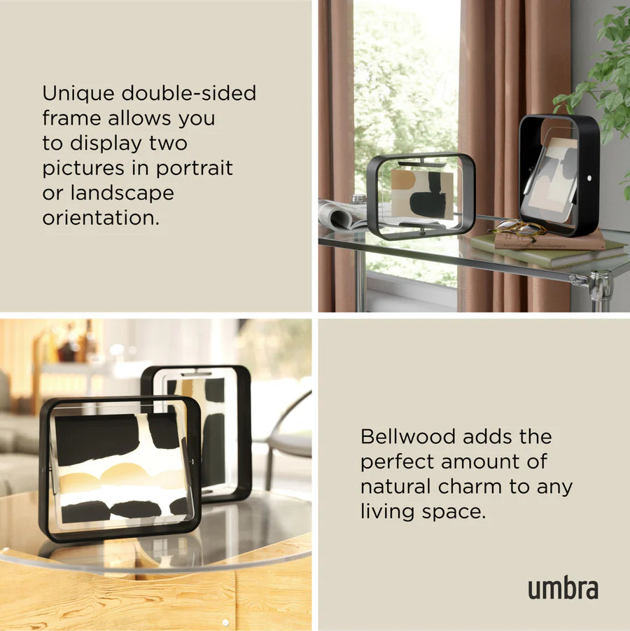 Bellwood black frame on shelf with minimalist decor arrangement