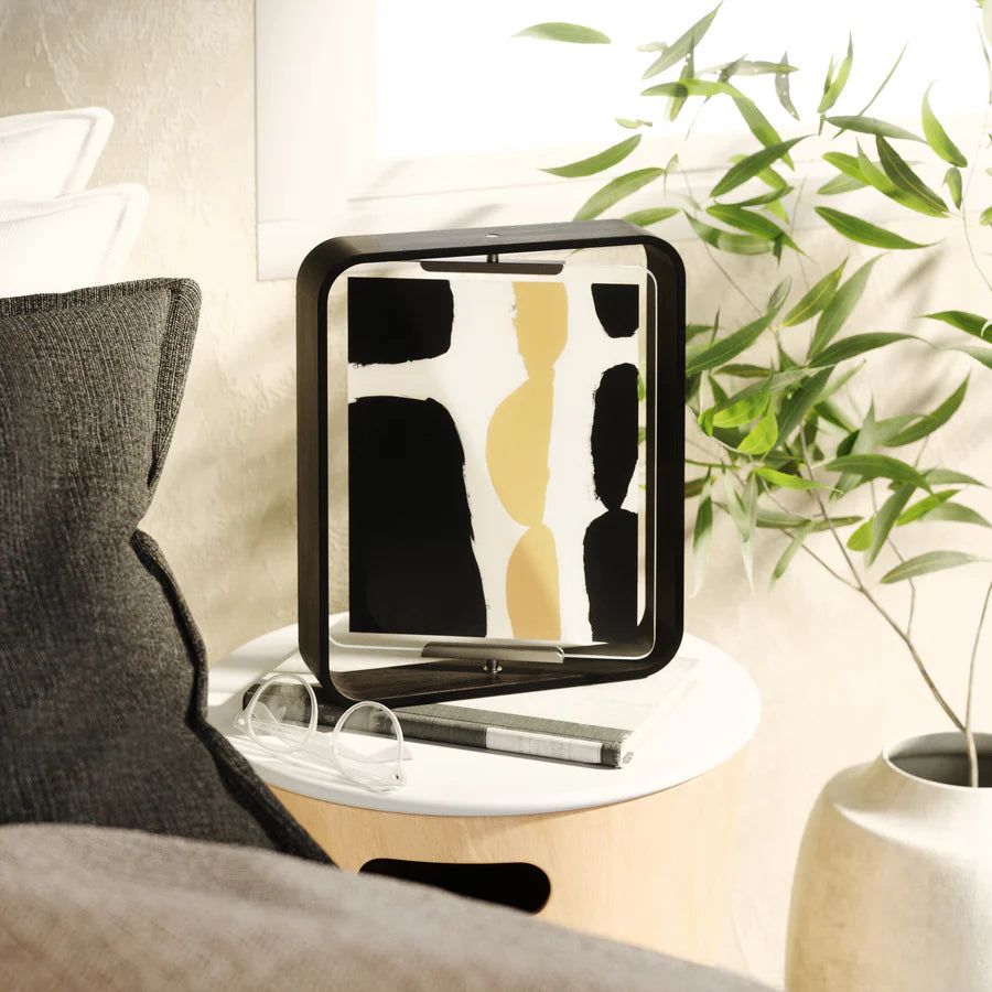 Bellwood black frame showing sleek matte finish on grey background