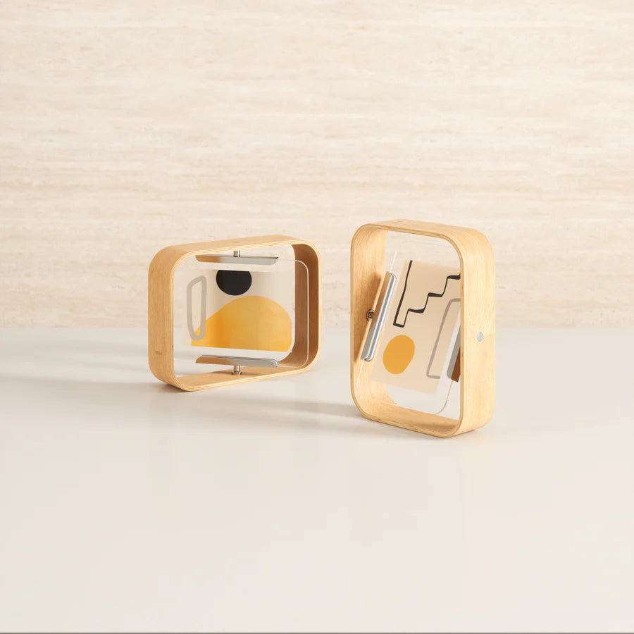 Bellwood natural frame showing wood grain detail on light background