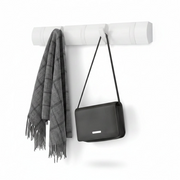 Umbra Flip 5 wall hook white close-up showing hooks flipped down