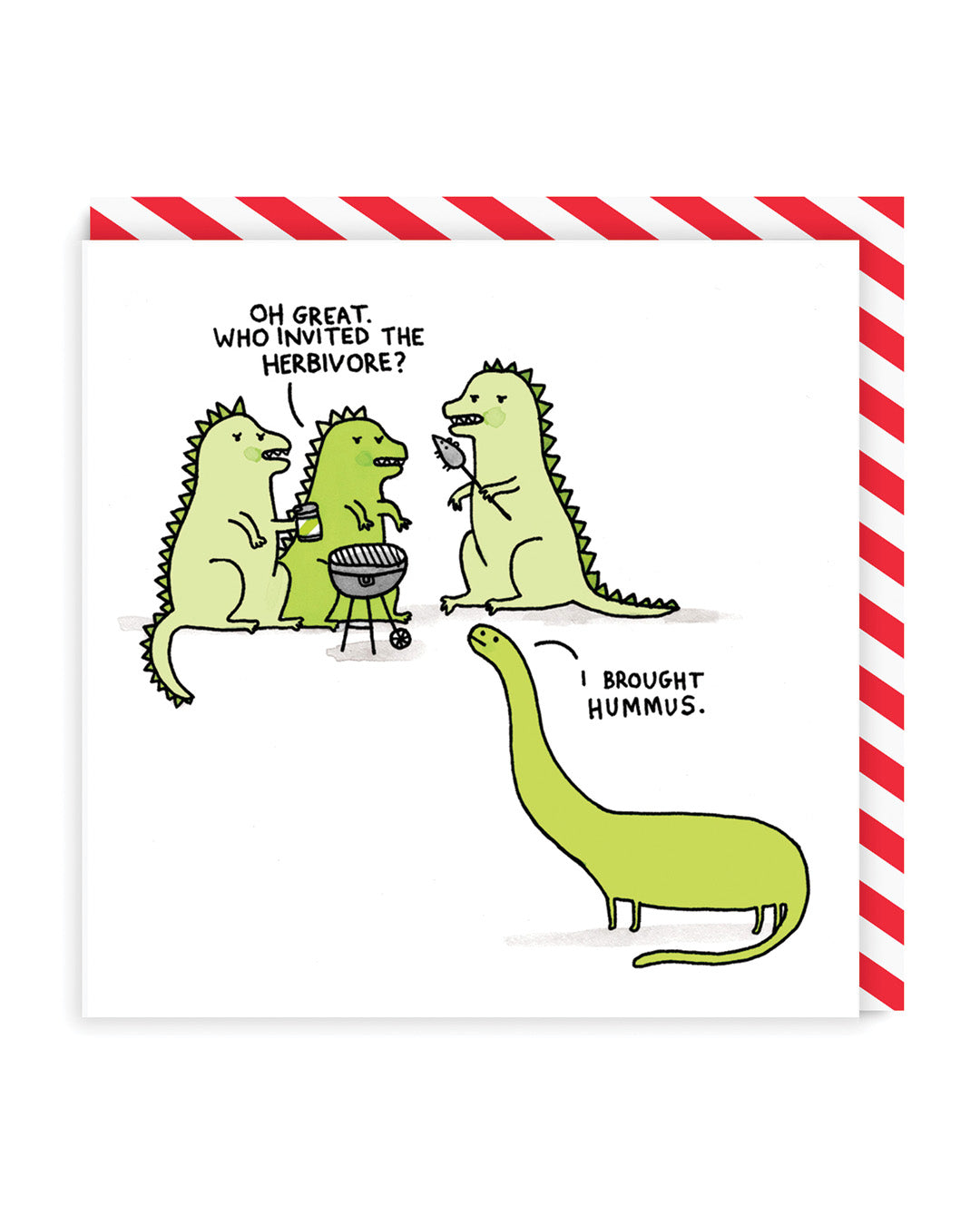 Who Invited The Herbivore Greeting Card (868)