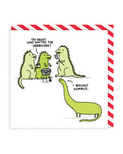 Who Invited The Herbivore Greeting Card (868)