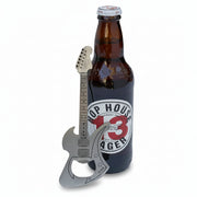 Heavy-duty guitar bar blade resting against Hop House Lager.