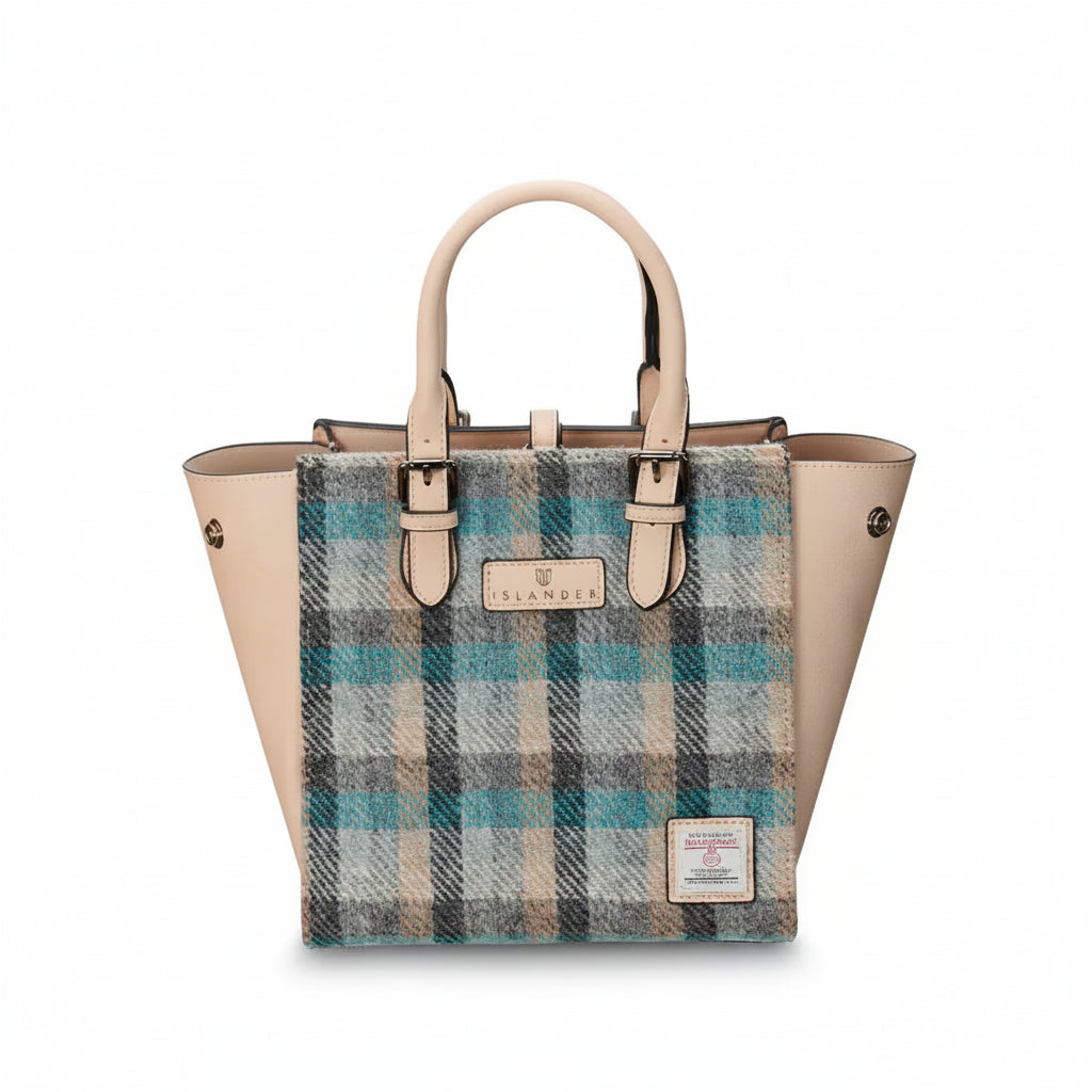 Medium Callie Tote in Islander Tartan Harris Tweed