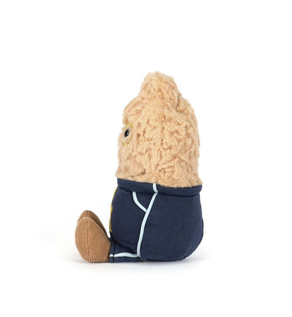 Jellycat Peanut Star Student side view on white background