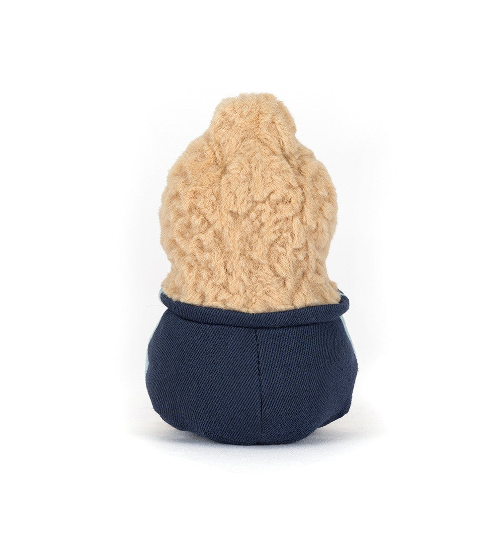 Jellycat Peanut Star Student back view on white background