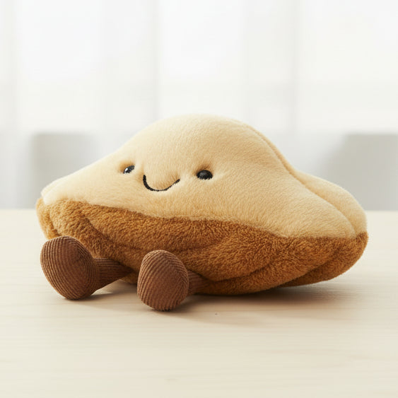 Jellycat Margaux Madeleine plush resting on a bright windowsill