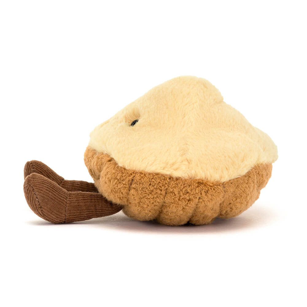 Side view of Jellycat Margaux Madeleine plush lying down