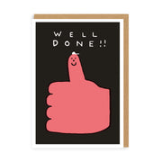 Well Done Thumbs Up Greeting Card (7362)