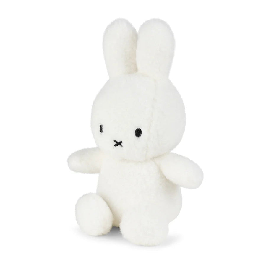 Miffy Cotton Candy cream plush side angled view on white background