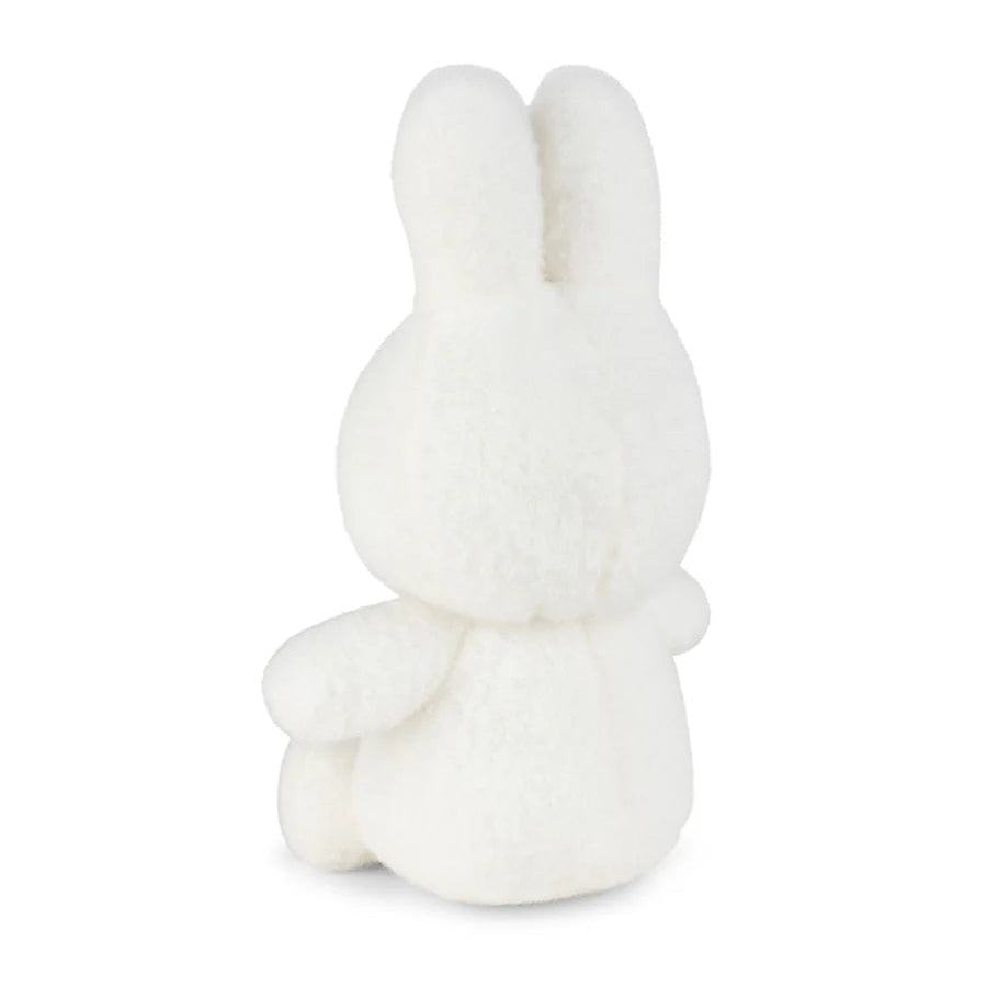 Miffy Cotton Candy cream plush back view on white background