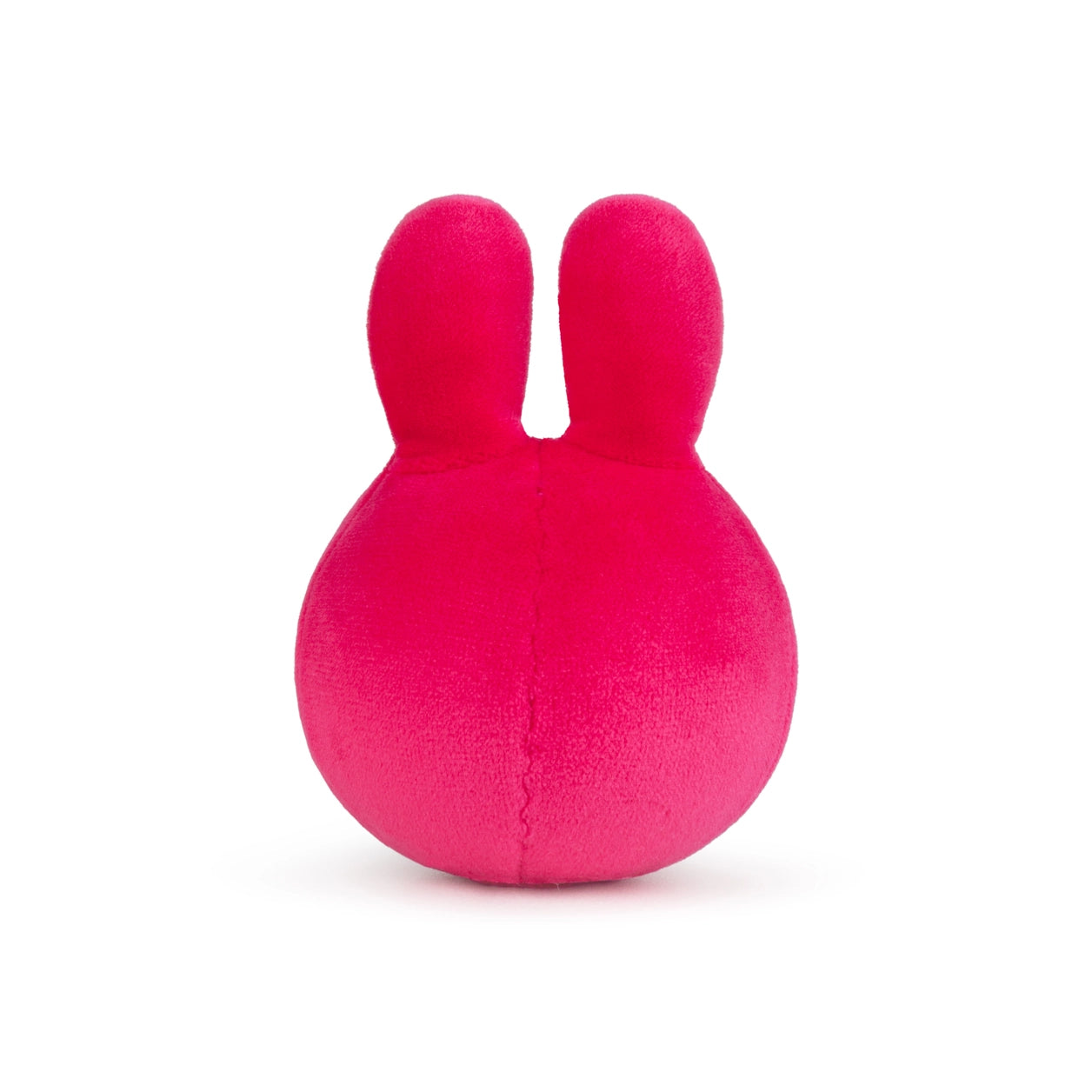Fuchsia Miffy stress ball back view on white background