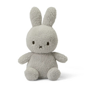 Miffy terry light grey plush front view on white background