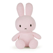 Miffy terry light pink extra large plush front view on white background