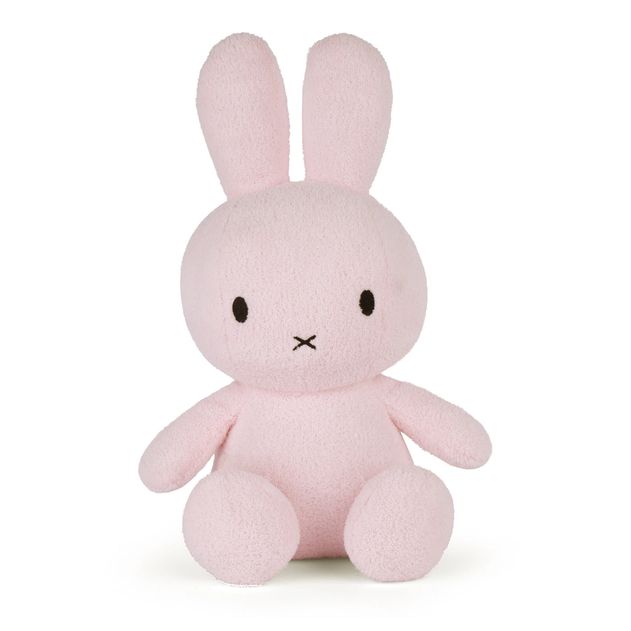 Miffy terry light pink extra large plush front view on white background