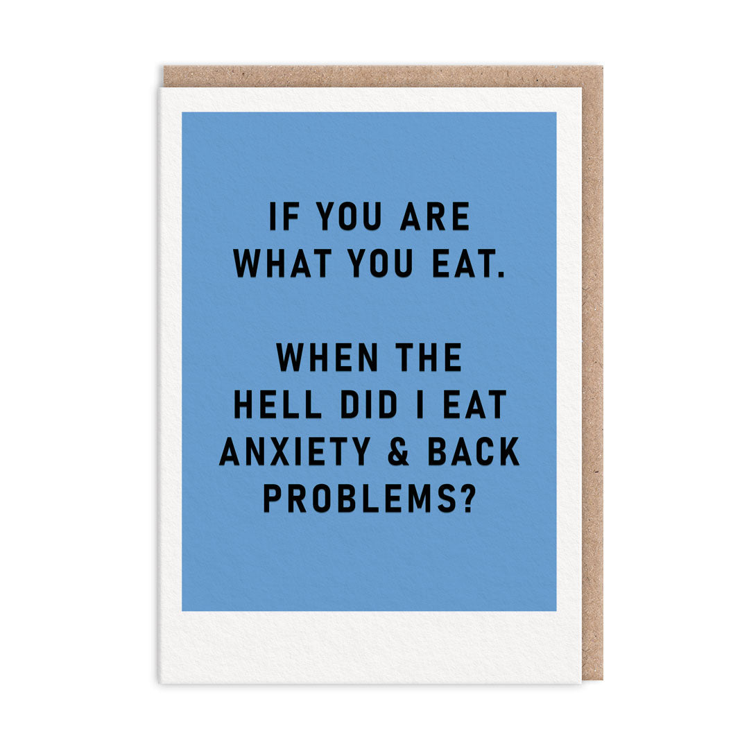 You Are What You Eat Greeting Card (9244)