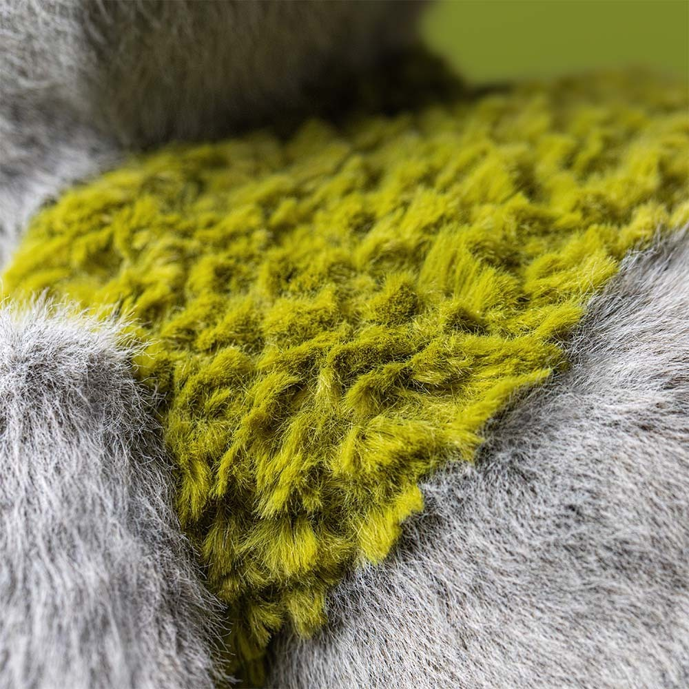 Rockleton soft toy angled view showing leafy sprouts
