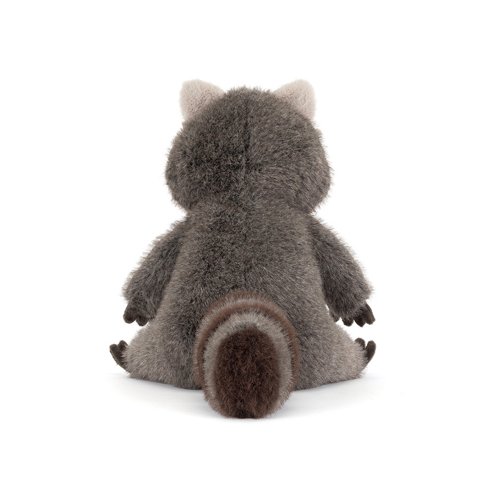 Trixiwoo Raccoon plush back view showing bushy tail