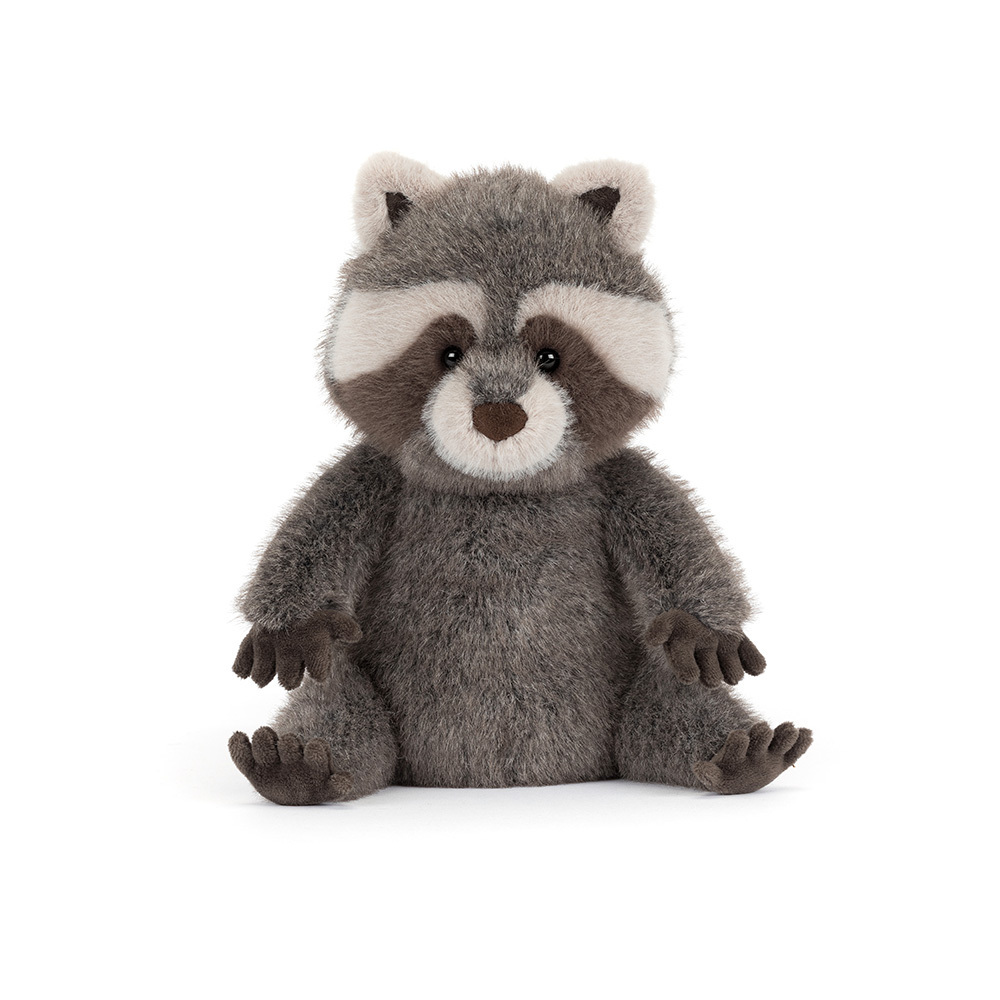 Close-up of Trixiwoo Raccoon button eyes and face