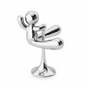 Rodeo Buddy bottle opener chrome product front view on white background