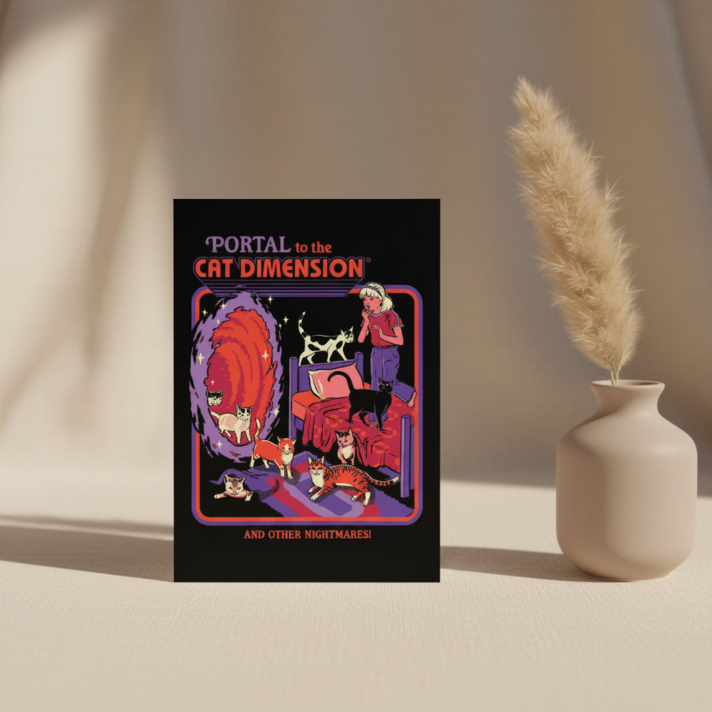 Cat Dimension Greeting Card
