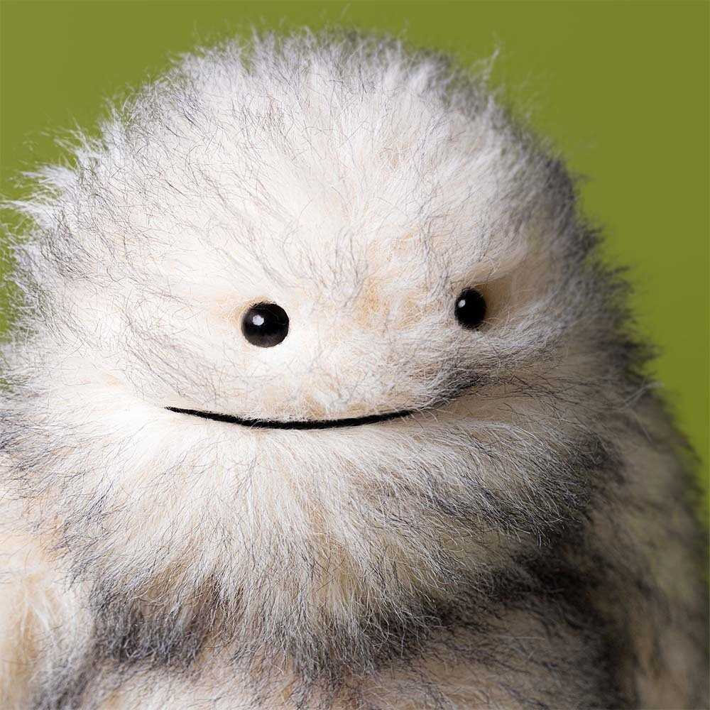 Bretti Yeti soft toy angled view showing long arms