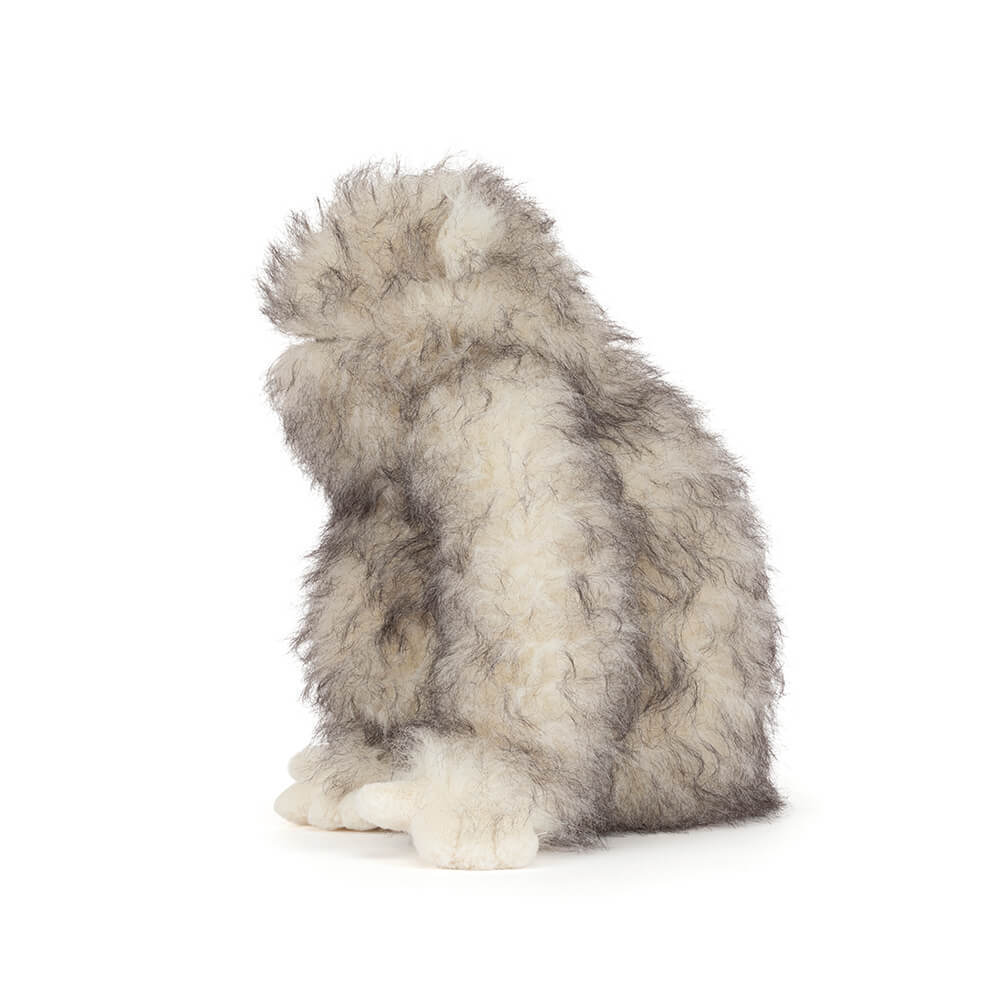 Bretti Yeti plush side view on white background