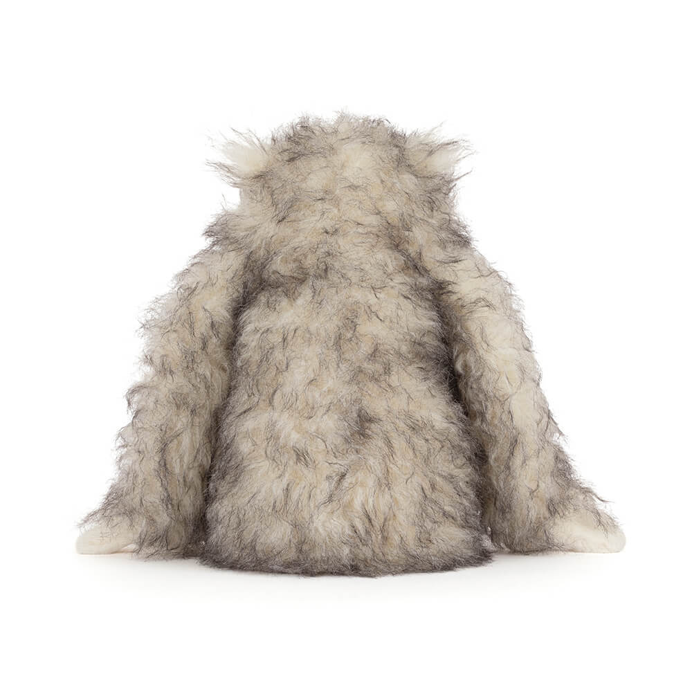 Bretti Yeti plush back view on white background