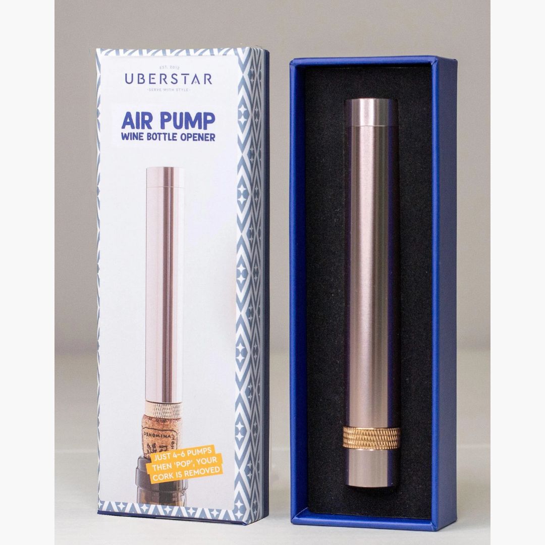 Air pump wine opener presented in gift box