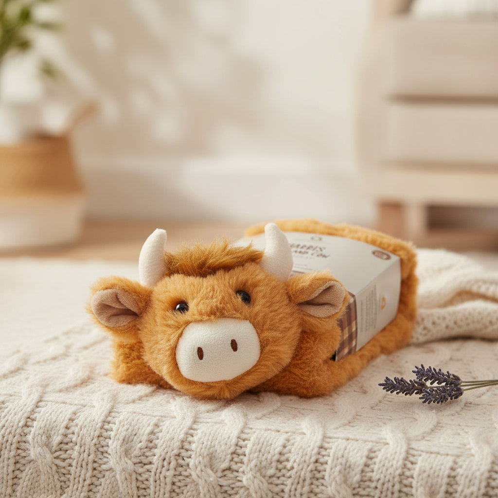 Harris Highland cow body wrap, placeholder for a styled lifestyle shot