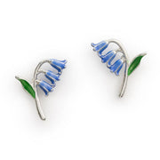 Bill Skinner Bluebell studs showing delicate hand-enamelled detail.