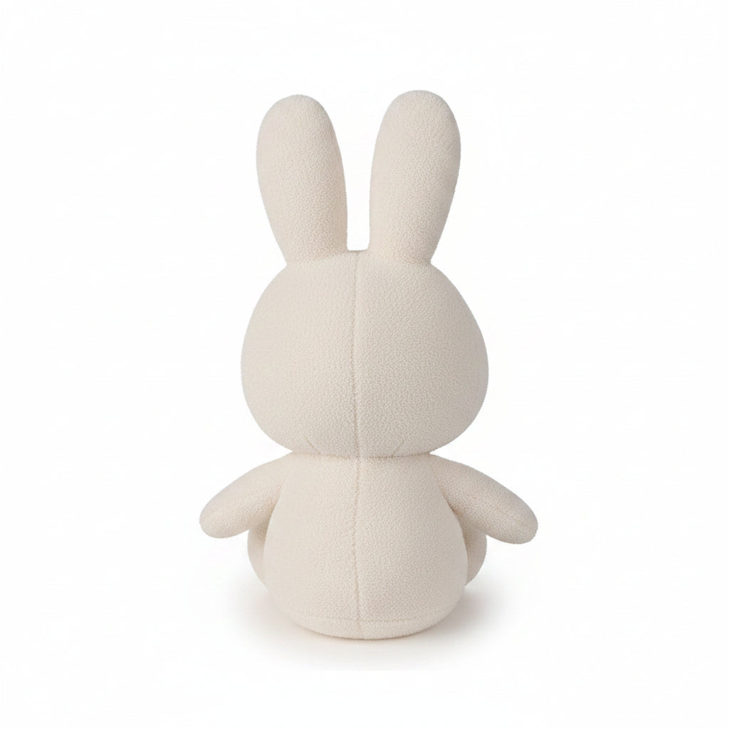 Back view of the 70cm cream Miffy Terry soft toy showing the tail
