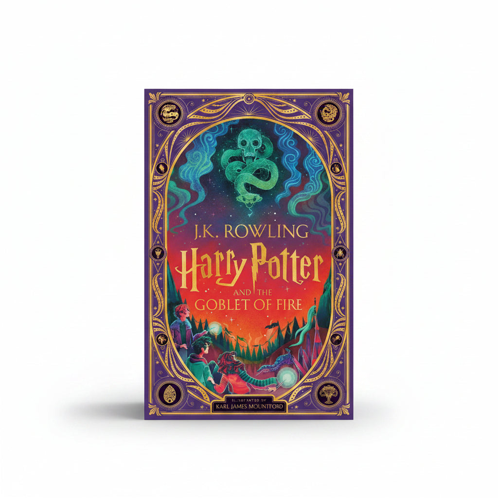 Harry Potter and the Goblet of Fire interactive edition purple hardback cover
