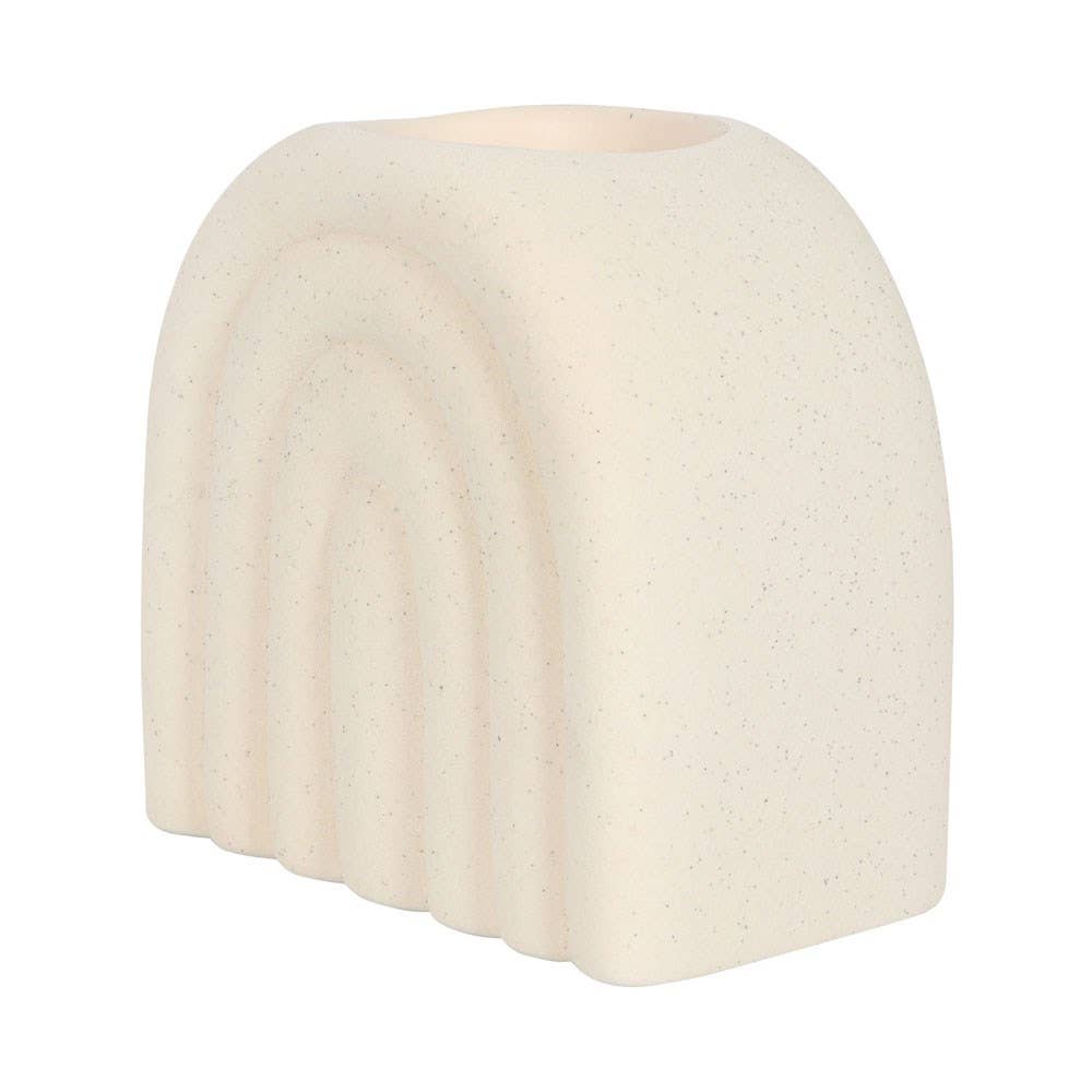 Oil burner showing hollow interior for tealight candle