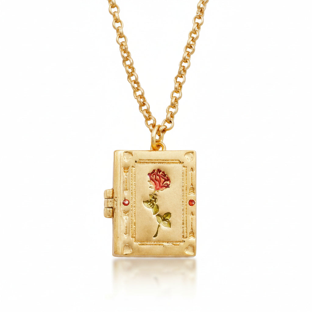 Diary Locket Necklace - full front view