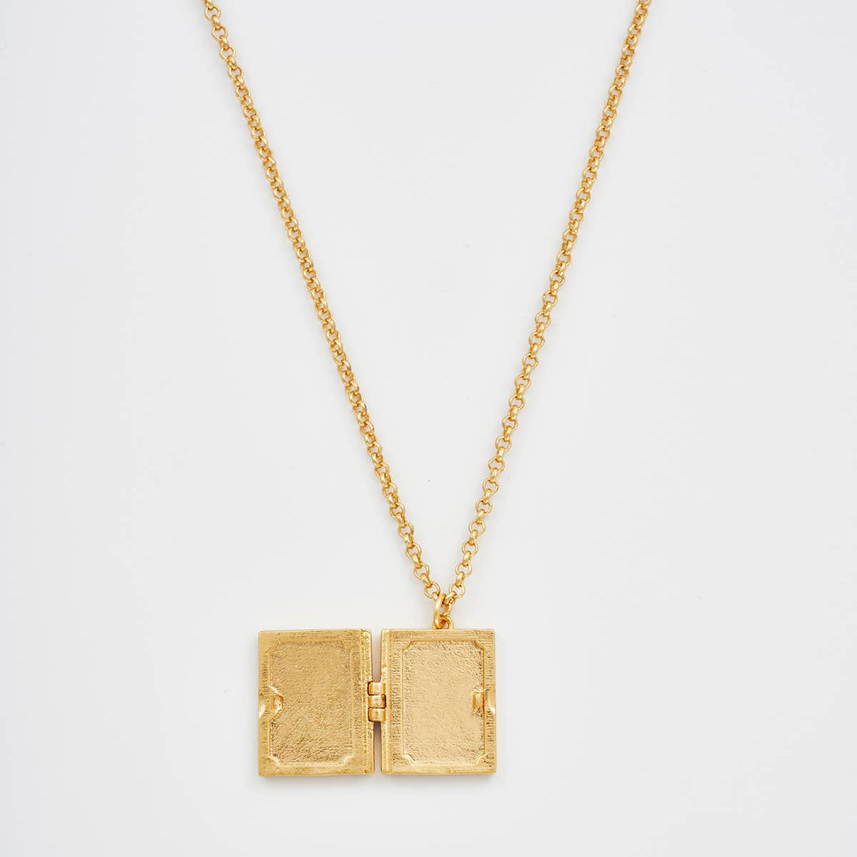 Diary Locket Necklace - open locket view
