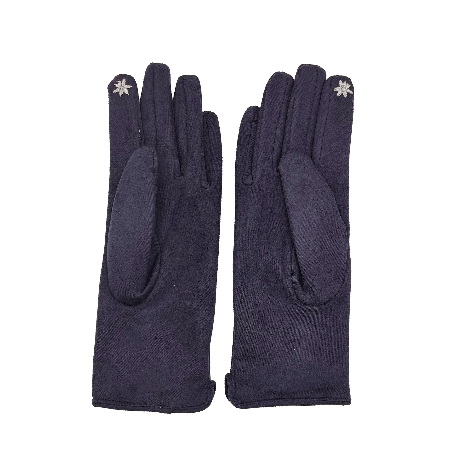 Bird gloves showing front and palm views on white background