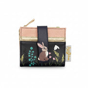 Secret Garden rabbit purse angled front view on white background