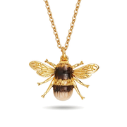 Bee Necklace on a pure white background
