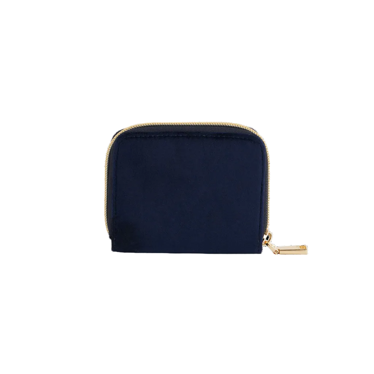 Navy velvet purse plain back