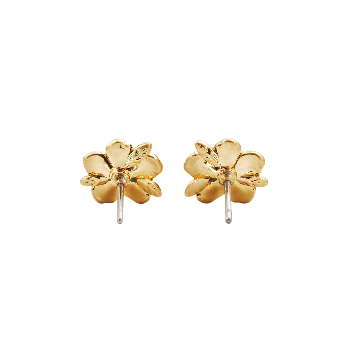 Back view of the Forget Me Not Stud Earrings on white