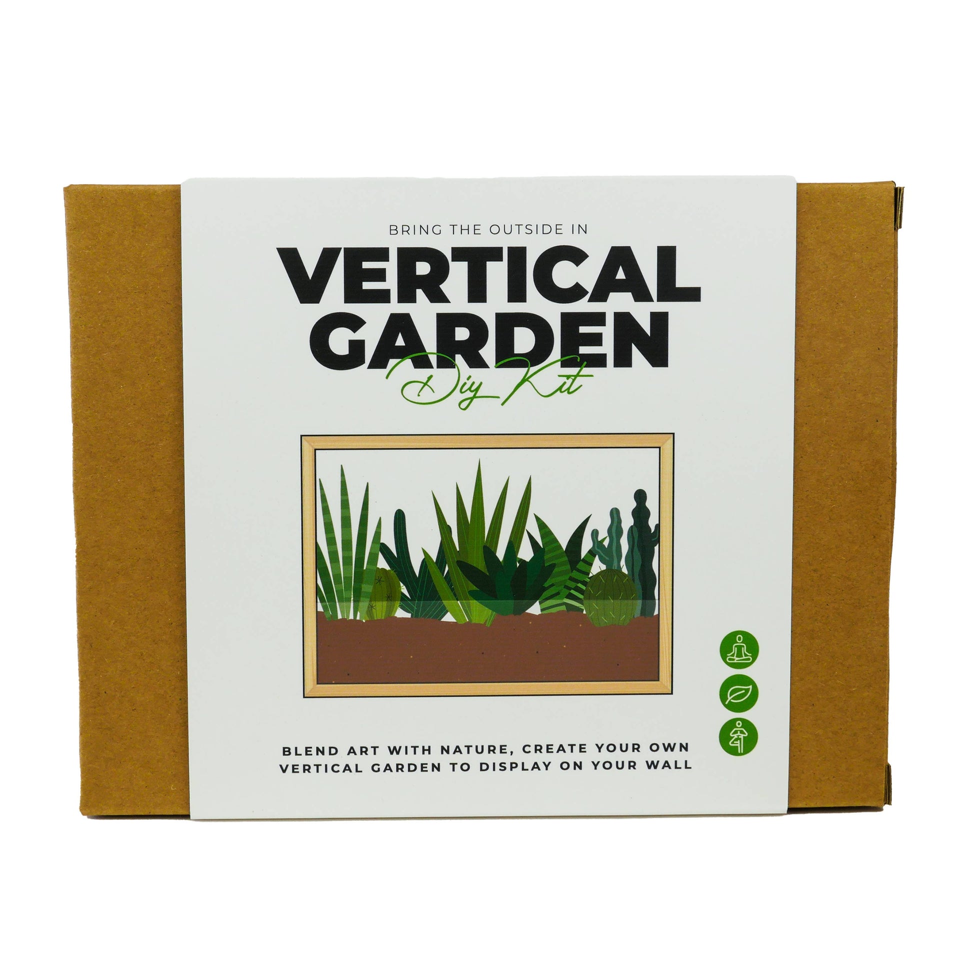 Vertical Garden DIY kit box front on white background