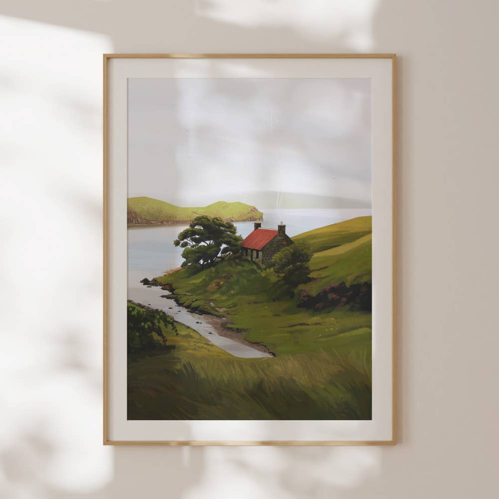 Harris Whispers Scottish landscape art print of the Isle of Harris