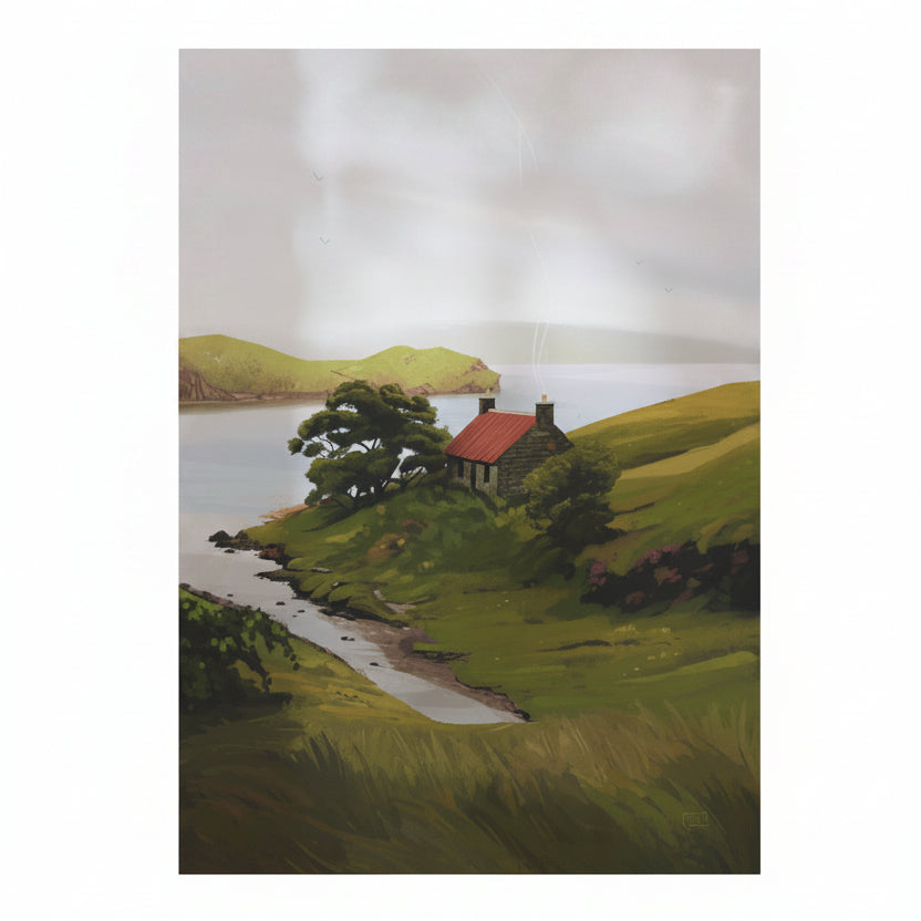 Harris Whispers Scottish Landscape Art Print